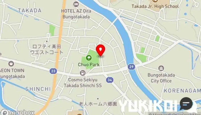 の地図 焼き鳥 秀ちゃん 焼き鳥店 で 豊後高田市