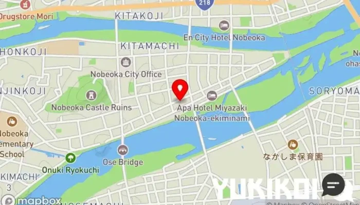 の地図 焼とり・一品料理 家康 焼き鳥店 で 延岡市