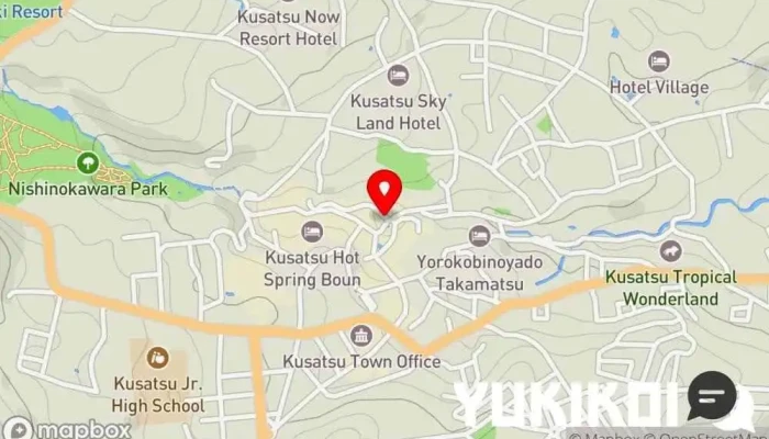 の地図 焼肉 吾妻 焼肉店 で 草津町
