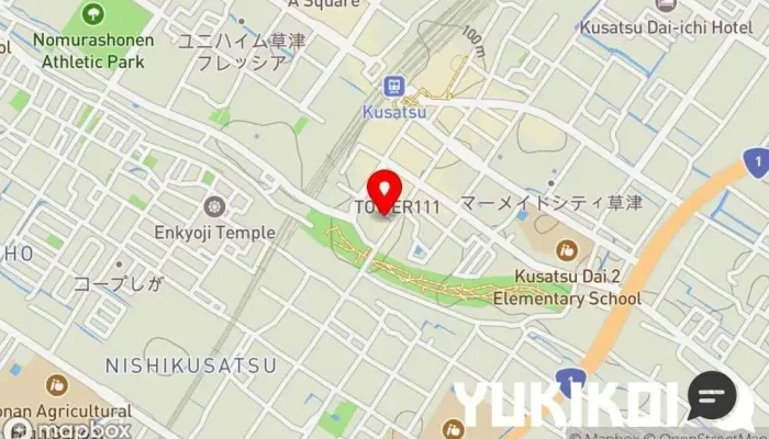 の地図 焼肉 楽々亭 焼肉店 で 草津市