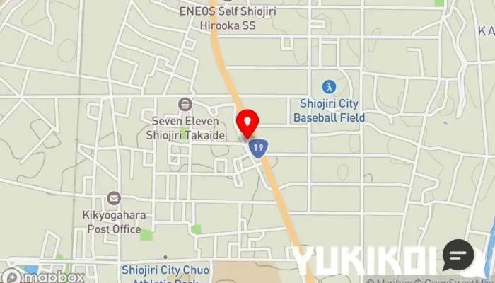 の地図 焼肉 楽園 塩尻店 焼肉店, バーベキュー店, 肉料理店 で 塩尻市