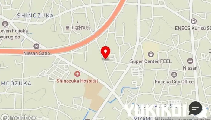 の地図 焼肉七りん 焼肉店, 韓国焼肉レストラン, レストラン で 藤岡市