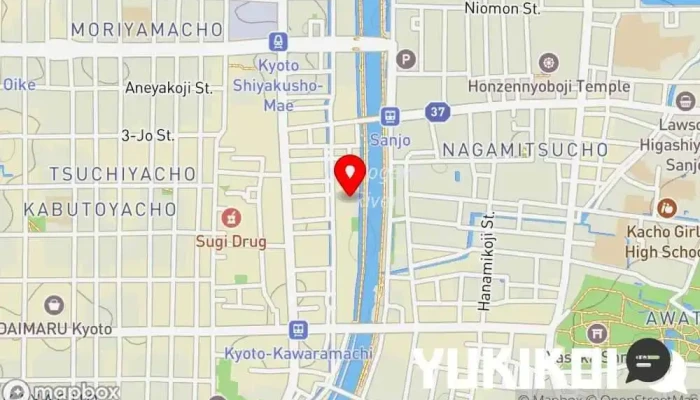 の地図 牛カツ京都勝牛 先斗町本店 定食屋, 和食店, 肉料理店, とんかつ店 で 京都市