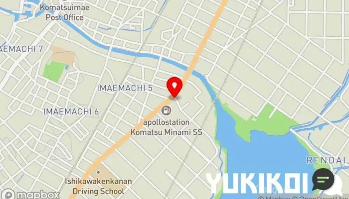 の地図 王家飯店 中華料理店 で 小松市