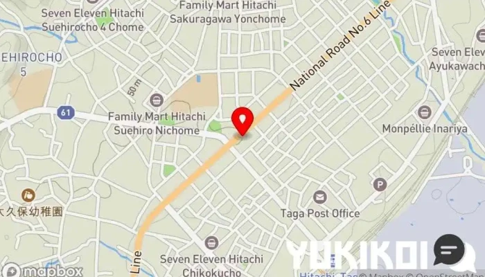 の地図 王将鮨 鍋料理店 で 日立市