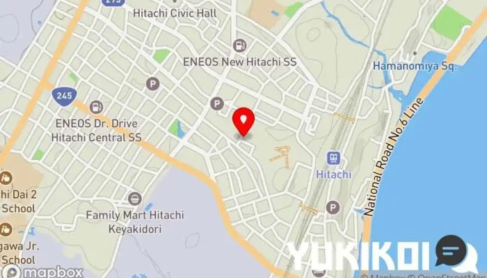 の地図 生香源 中華料理店 で 日立市