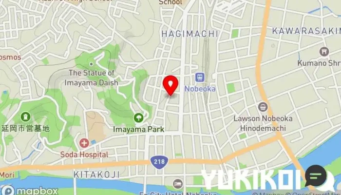 の地図 田舎屋 蕎麦店 で 延岡市