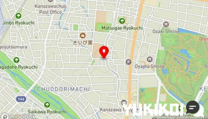 の地図 町屋ダイニング あぐり 居酒屋 で 金沢市