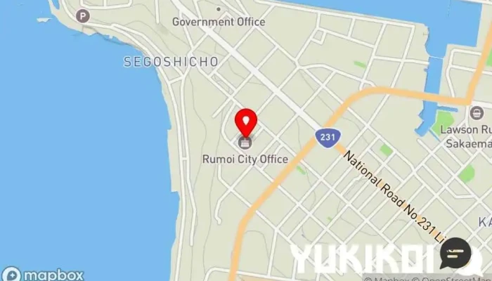 の地図 留萌市役所 社員食堂 レストラン で 留萌市