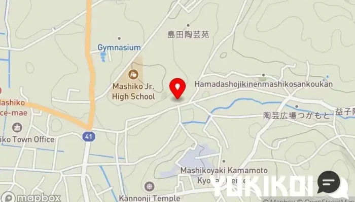の地図 益子のそば 炉庵 蕎麦店 で 益子町
