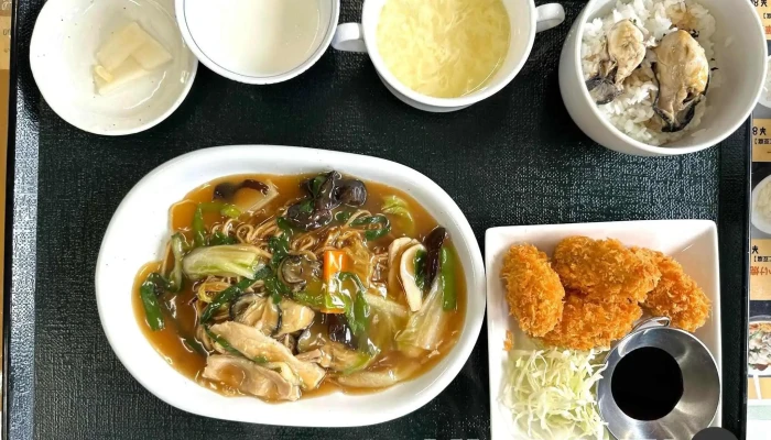 知内かき小屋 -  麺 - 知内町