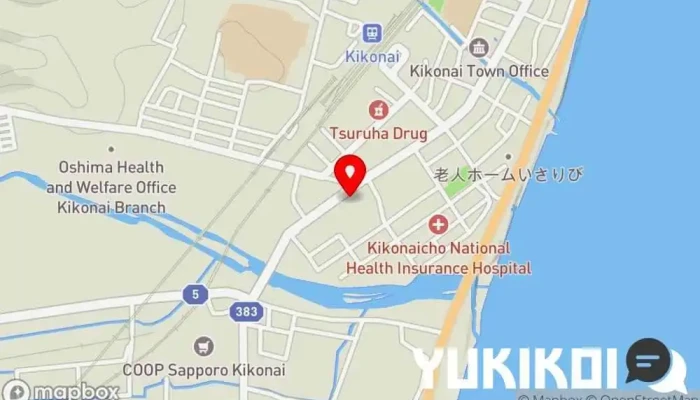の地図 石川屋 和食店, レストラン, 蕎麦店 で 木古内町