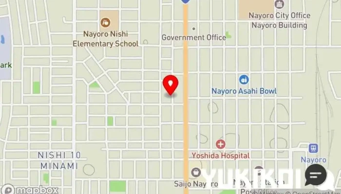 の地図 福鶴亭 和食店, 中華料理店, 蕎麦店, 洋食レストラン で 名寄市