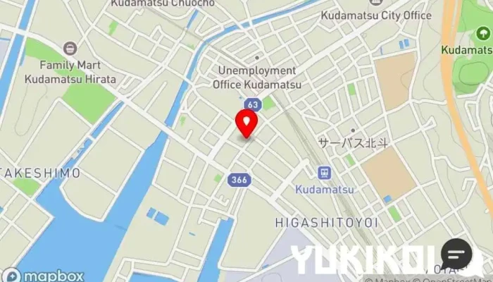 の地図 笑酎屋 不二才 居酒屋, 仕出し・ケータリング, 和食店 で 下松市