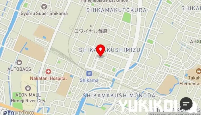 の地図 笑食笑飲 おかえり。 居酒屋 で 姫路市