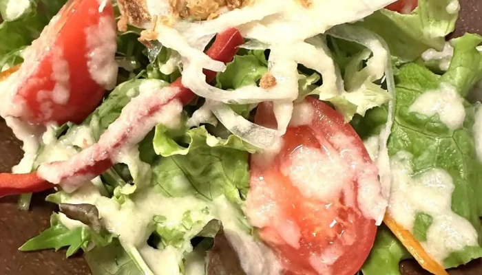 糸島 ランチ ハンバーグ ヤキニク イトシマン -  シーザーサラダ - 糸島市