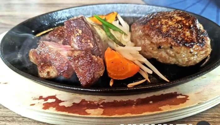 糸島 ランチ ハンバーグ ヤキニク イトシマン -  ソールズベリーステーキ - 糸島市