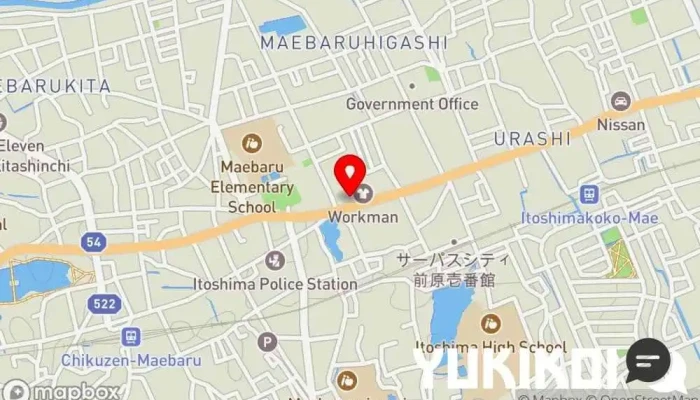 の地図 糸島 ランチ ハンバーグ ヤキニク イトシマン 肉料理店, 定食屋, 焼肉店 で 糸島市