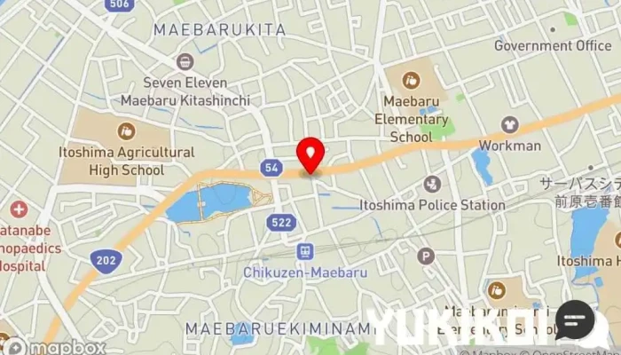 の地図 糸島レストランAMOUR(アムール) フランス料理店 で 糸島市