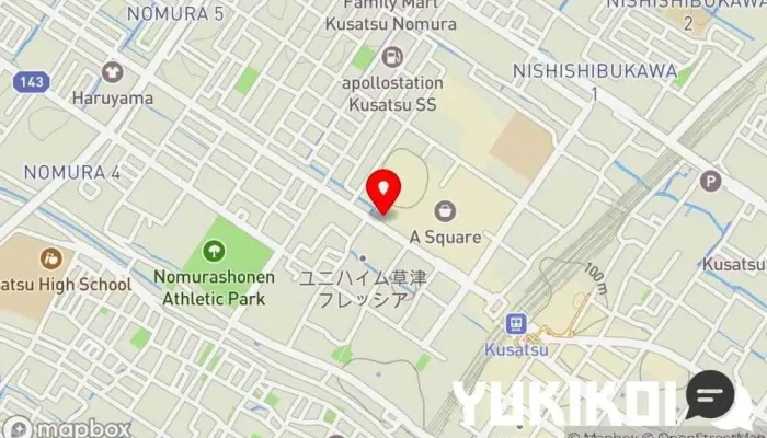 の地図 純近江牛 安田良 草津本店 焼肉店, 鍋料理店, 居酒屋, 会席・懐石料理店, すき焼き/しゃぶしゃぶ店, しゃぶしゃぶレストラン で 草津市