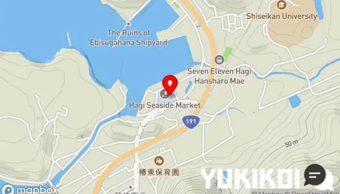 の地図 維新亭 定食屋 で 萩市
