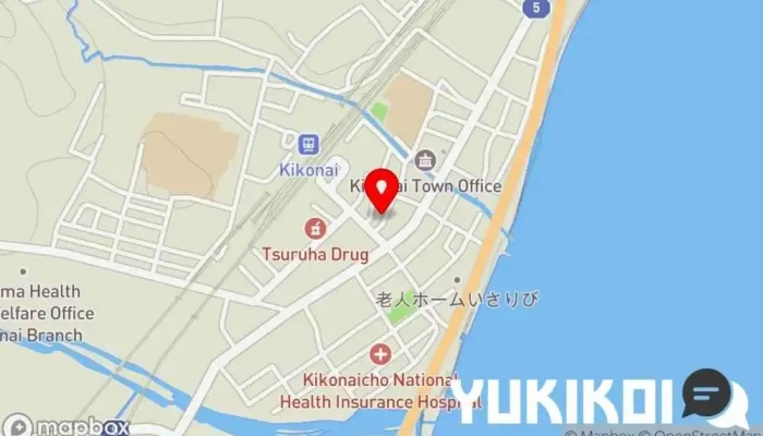 の地図 美乃久鮨し店 寿司店 で 木古内町
