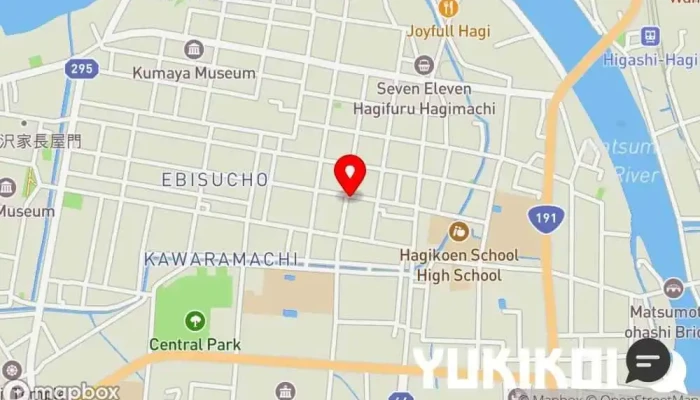 の地図 美味小舎（うまごや） 居酒屋 で 萩市