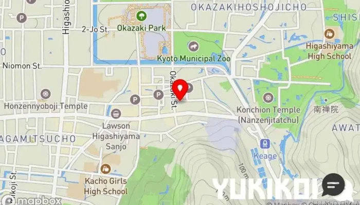 の地図 美濃吉本店 竹茂楼 京都風日本料理店, 仕出し・ケータリング, 純和食店, 会席・懐石料理店, 宅配/出前, テイクアウト, ウェディング サービス で 京都市