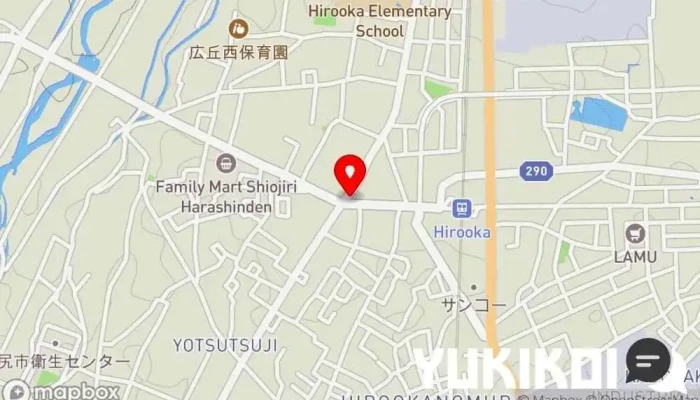 の地図 美蘭 塩尻広丘店 韓国料理店 で 塩尻市