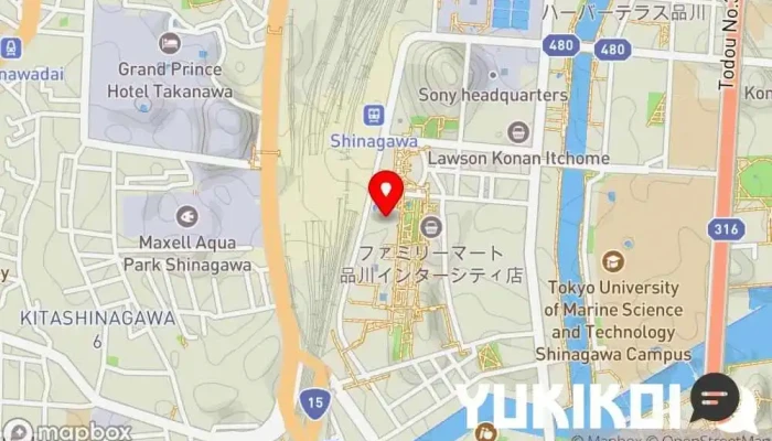の地図 美食米門 品川 居酒屋, 創作料理店, 和食店, レストラン で 港区