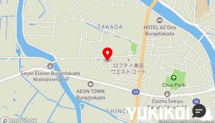 の地図 肉処 和（なごみ） 焼肉店 で 豊後高田市
