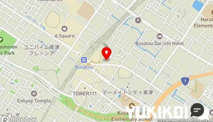 の地図 肉酒場モダンミール草津店 肉料理店, 居酒屋, モダン居酒屋レストラン, レストラン, ステーキハウス で 草津市