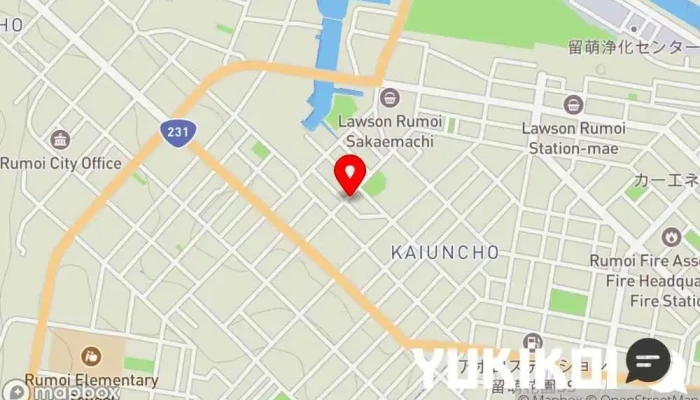 の地図 肴や（こうや） 居酒屋 で 留萌市