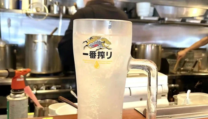 自家製麺 鶏そば 一瑳 -  ビール - さいたま市