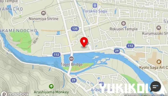 の地図 良彌 奥の庭 京都風日本料理店, 和食店, レストラン, 豆腐料理店 で 京都市