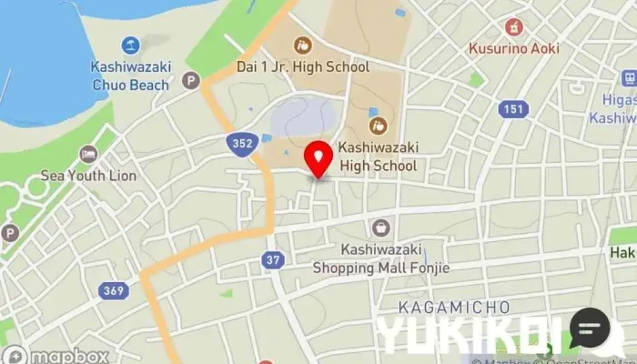 の地図 花月食堂 定食屋 で 柏崎市