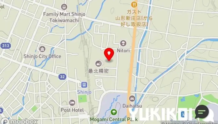 の地図 花笠食堂 新庄おだいどこ 定食屋 で 新庄市