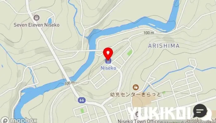 の地図 茶房 ヌプリ カレー店 で ニセコ町