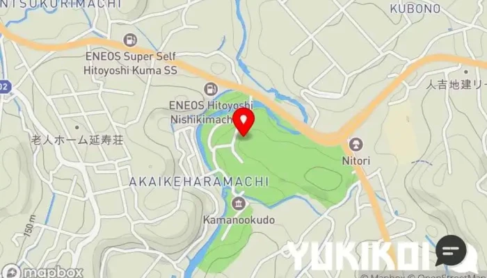 の地図 茶房人吉 コーヒーショップ・喫茶店 で 人吉市