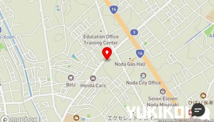 の地図 蕎麦処 元禄 蕎麦店 で 野田市