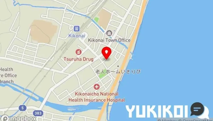 の地図 蕎麦処 瑠瞳 蕎麦店 で 木古内町