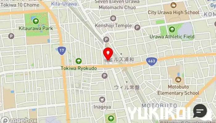の地図 蕎麦茶屋遊彩 石本家 蕎麦店 で さいたま市