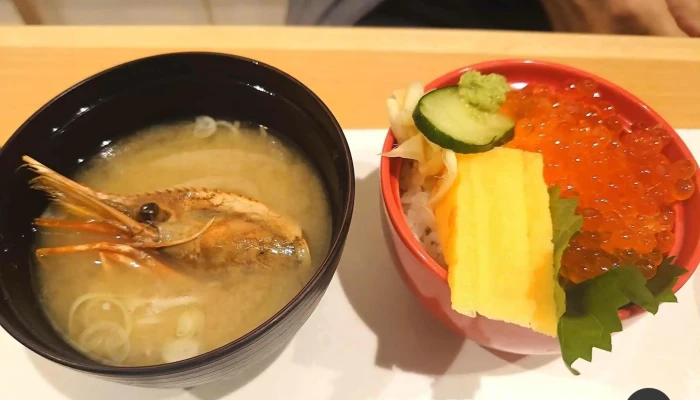 蛇の目寿司 -  味噌汁 - 留萌市