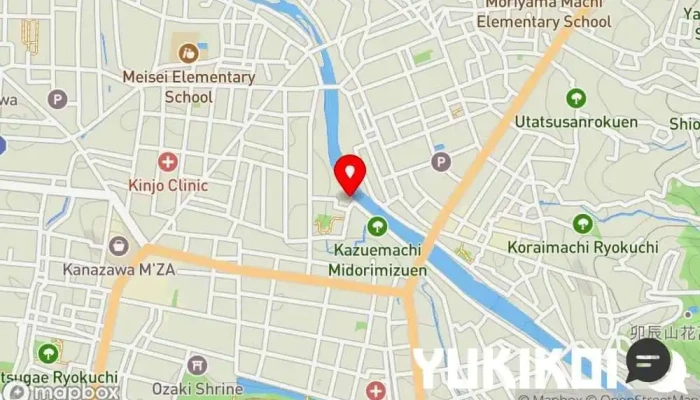 の地図 貴船 会席・懐石料理店, 純和食店 で 金沢市