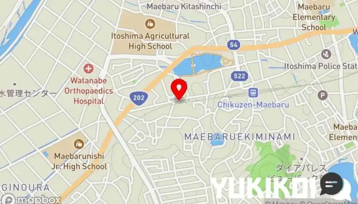 の地図 赤レンガ 定食屋 で 糸島市