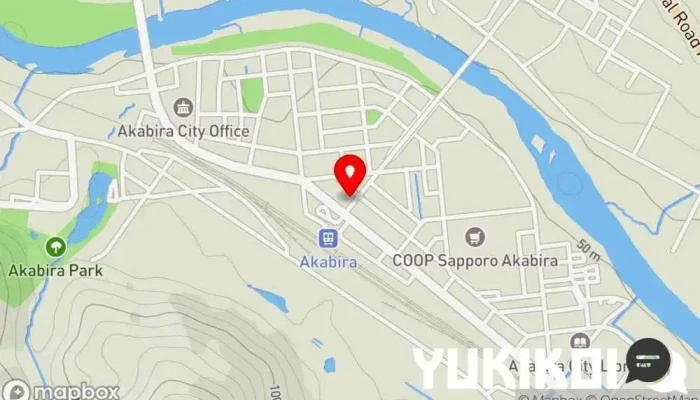 の地図 赤平駅前食堂 定食屋 で 赤平市
