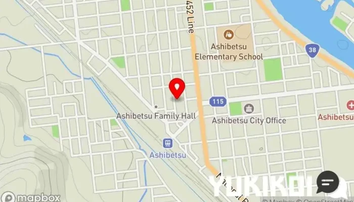 の地図 赤蔵 焼肉店 で 芦別市