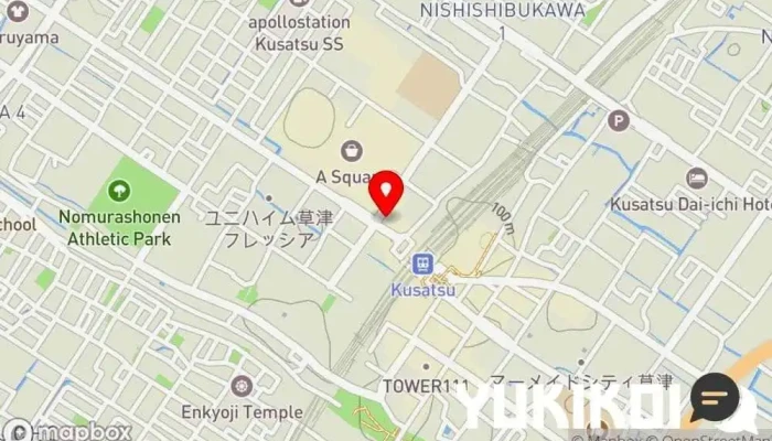 の地図 近江牛バーガー COWSCROWN ハンバーガー店 で 草津市