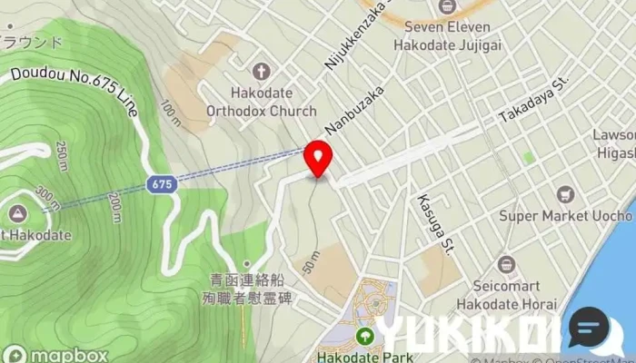 の地図 遊膳炙家 沙羅の月 シーフード・海鮮料理店 で 函館市