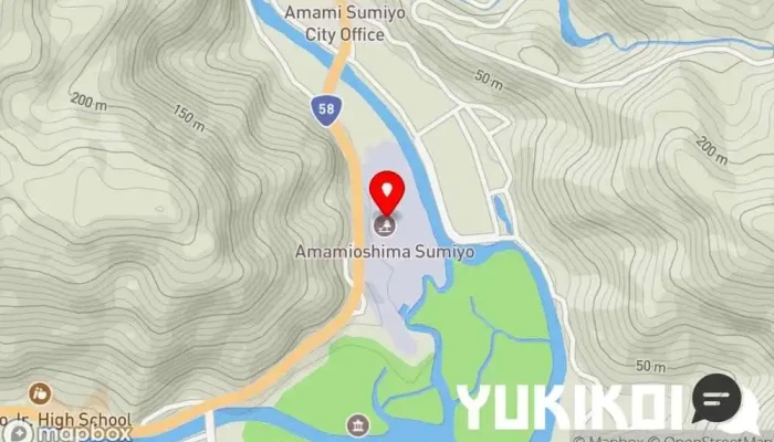 の地図 道の駅レストランマングローブ レストラン で 奄美市